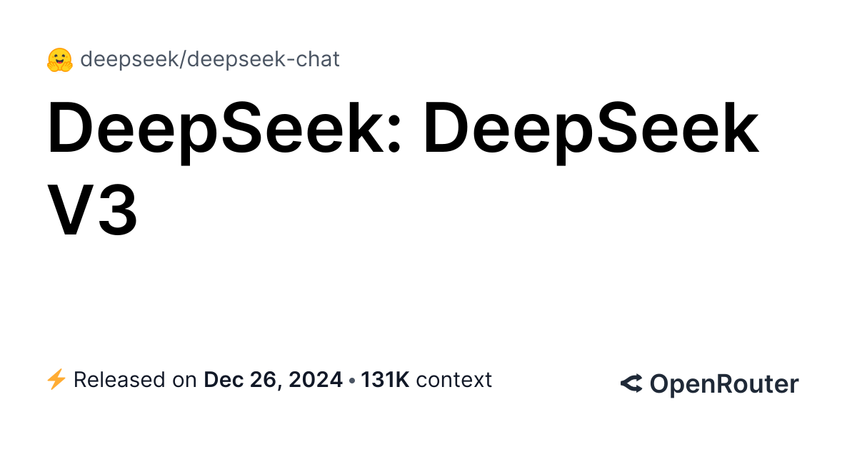 Deepseek v3 free api providers stats openrouter