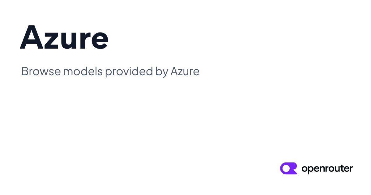 Azure | OpenRouter