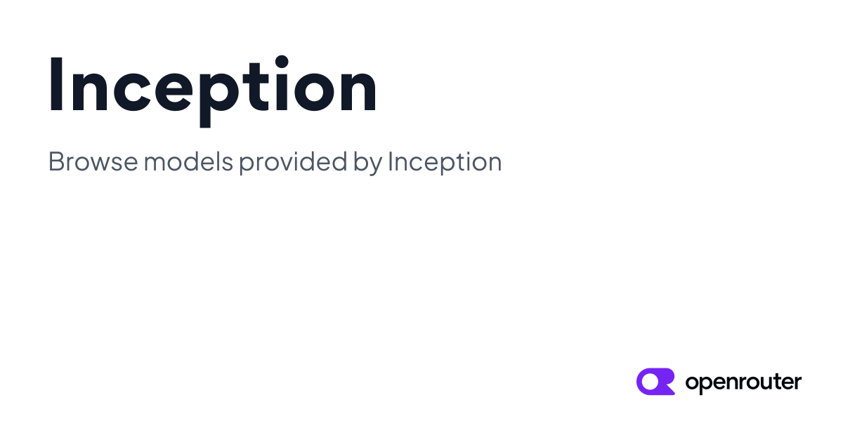 Inception | OpenRouter