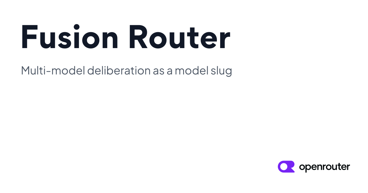 Fusion Router - openrouter/fusion