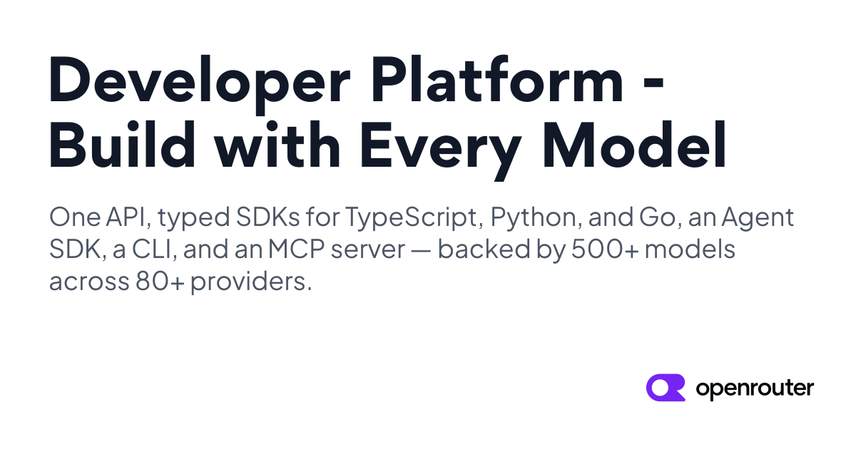 Developer Platform | OpenRouter