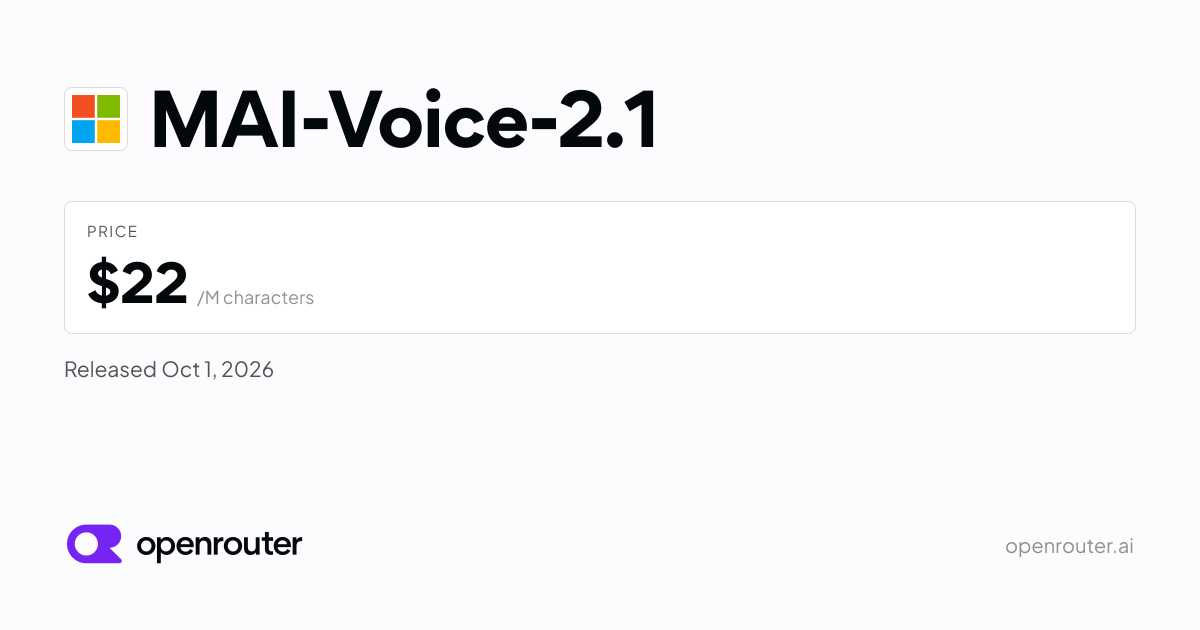 MAI-Voice-2.1