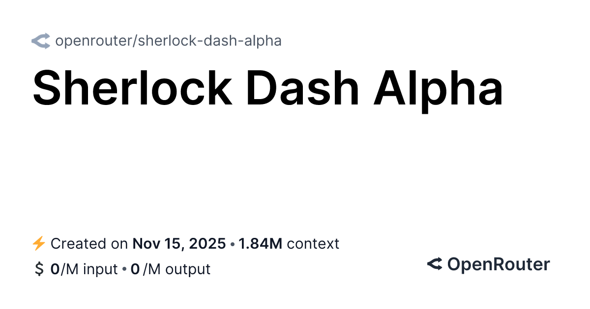 New Stealth Model on OpenRouter