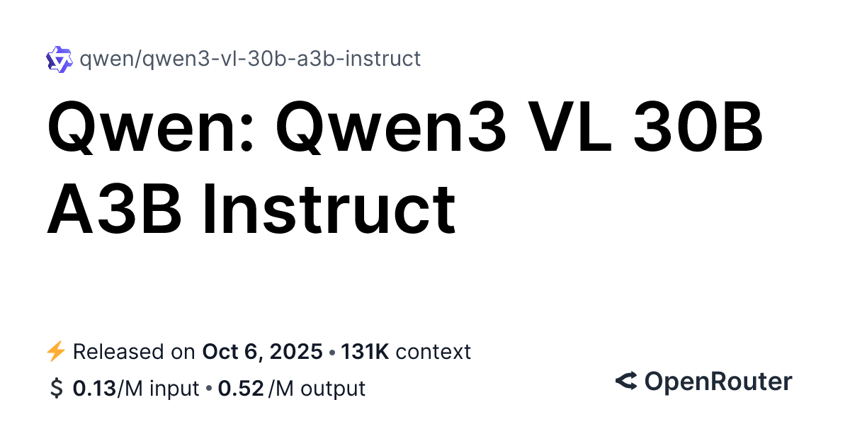 qwen3-vl-30b-a3b-instruct-api-providers-stats-openrouter